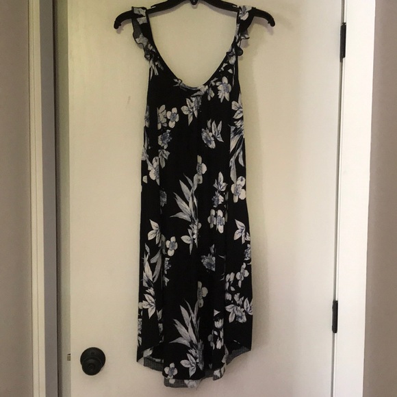 Lush floral ribbed tank dress - Picture 1 of 5